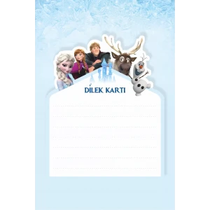 Frozen Karlar Ülkesi Doğum Günü Dilek Kartı 20li