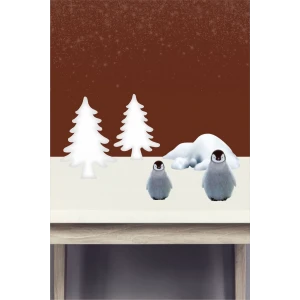 Kar Konsepti Ayaklı Pano Set * Masa Üstü (Kalın Kağıt)