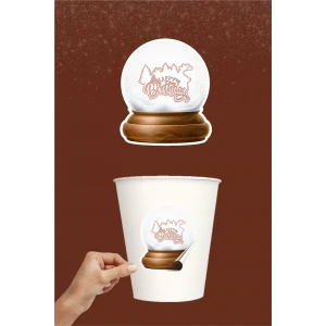 Kar Konsepti Sticker 20li (Yapışkanlı Kağıt) * Doğum Günü