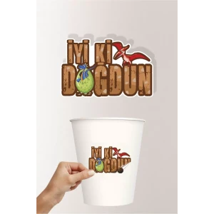 Dinozor Konseptli Sticker (Yapışkanlı Kağıt)