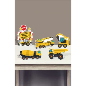 İş Makinaları Ayaklı Pano Seti ( Masa Üstü ) ** Kalın Kağıt