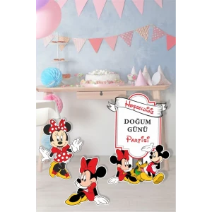 Minnie Mouse Ayaklı Pano Seti