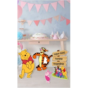 Winnie The Pooh Ayaklı Pano Seti