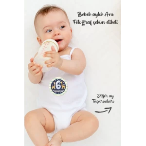 Bebek & Anne Aylık Fotoğraf Anı Çekim Etiketi (artanimals)