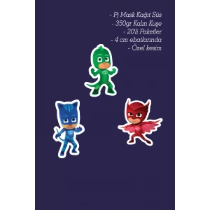 Pj Mask Kağıt Figür Objeler