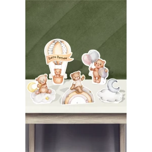 Ayıcık Temalı * Masa Üstü Set (Kağın Kağıt)