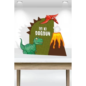 Dinozor Ayaklı Pano 3Boyutlu (Masa Üstü) *Kalın Kağıt