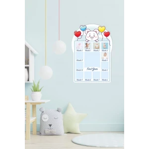 Erkek Bebek 12 Aylık Hatıra Panosu