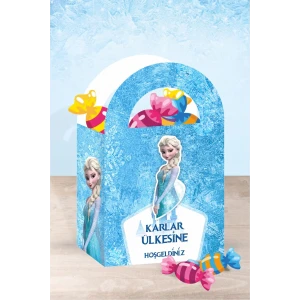 Frozen Karlar Ülkesi Temalı Mini Çanta 12x7 cm 8li Paket