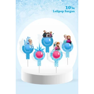 Frozen Temalı Lolipop Sargısı 10lu