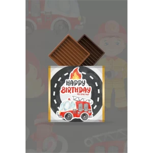 İtfaiye Temalı Çikolata Sargısı *20li