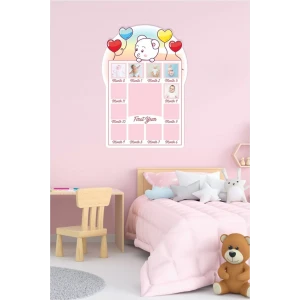 Kız Bebek 12 Aylık Hatıra Panosu
