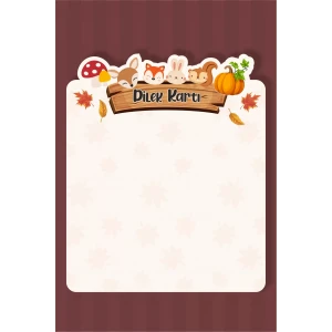 Orman Hayvanları Dilek Kartı 20li