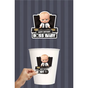 Patron Bebek Boss Baby Teması Sticker (Etiket) *Yapışkanlı Kağıt