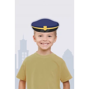 Polis Şapkası 6lı Doğum Günü * (kalın kağıt)