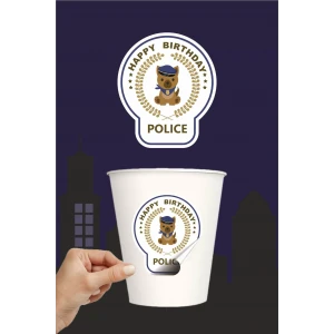 Polis Sticker (Etiket) ** Yapışkanlı Kağıt