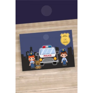 Polis Temalı Amerikan Servisi 8li A4