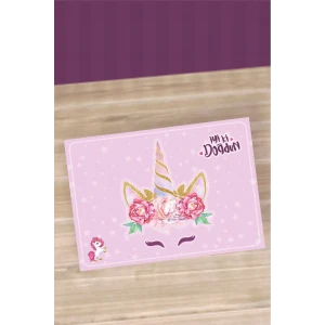 Unicorn Temalı Amerikan Servisi 8li A4