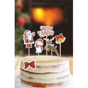 Yılbaşı Christmas Pasta Süsü Seti
