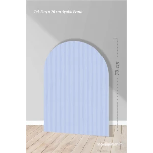 Mavi Çizgili Ayaklı Pano Arka Fon 70 cm | Tasarım | Kapı | Oda | Dekor