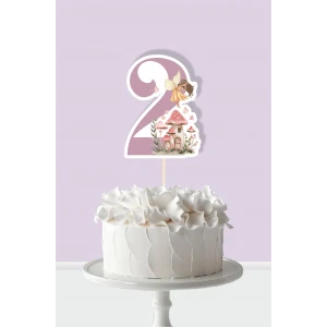 Peri Kızı Teması 2 Yaşında Pasta Süsü *Kalın Kağıt