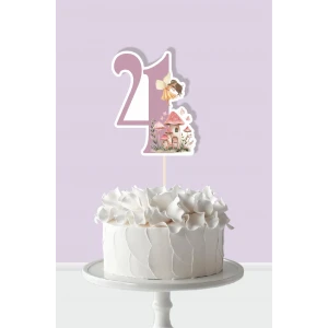 Peri Kızı Teması 4 Yaşında Pasta Süsü *Kalın Kağıt