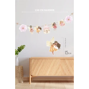 Peri Kızı Temalı Doğum Günü* Büyük Banner *Kalın Kağıt 150 cm