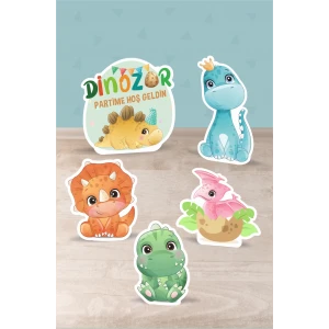 Baby Dinozor Temalı Doğum Günü * Ayaklı Pano Seti