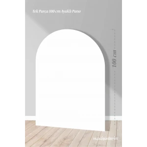 Beyaz Ayaklı Pano Arka Fon 100 cm | Tasarım | Kapı | Oda | Dekor