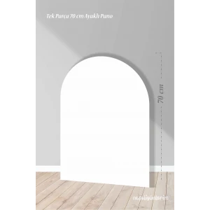 Beyaz Ayaklı Pano Arka Fon 70 cm | Tasarım | Kapı | Oda | Dekor