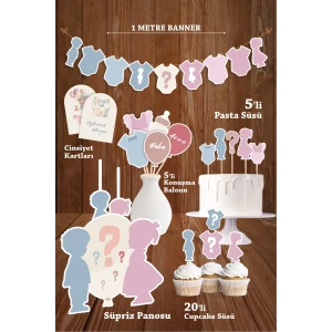 Cinsiyet Partisi Soft -  Kız Erkek Bebek