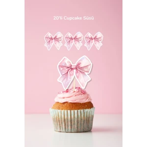 Fiyonk Temalı Doğum Günü Kürdanlı Cupcake Süsü 20li
