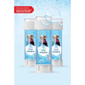 Frozen Karlar Ülkesi Temalı - 18 Adet Köpük Baloncuk Etiketi