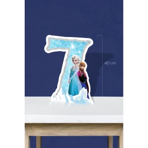 Frozen Karlar Ülkesi Temalı Ayaklı Rakam Pano - 7 Yaş (40 cm)