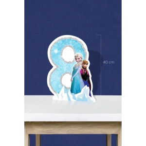 Frozen Karlar Ülkesi Temalı Ayaklı Rakam Pano - 8 Yaş (40 cm)