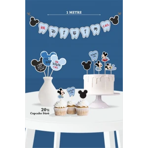 İlk Dişim Çıktı Mickey Mouse Baby Temalı - Diş Buğdayı Seti