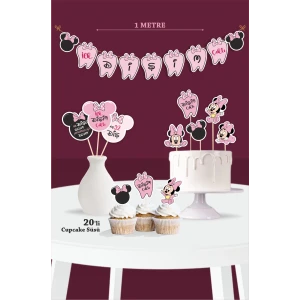 İlk Dişim Çıktı Pink Minnie Mouse Temalı - Diş Buğdayı Seti