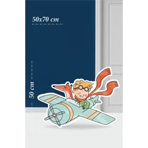 Küçük Prens Little Prince Temalı - 50x70 cm Ayaklı Pano