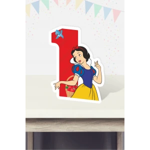 Pamuk Prenses Temalı Ayaklı Rakam Panosu - 1 Yaş (40 cm)