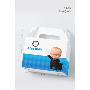 Patron Bebek Boss Baby Kutu Çanta Postacı 14x17 cm *6lı Paket