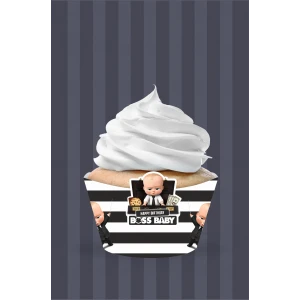 Patron Bebek Boss Baby Temalı Cupcake Sargısı 8li