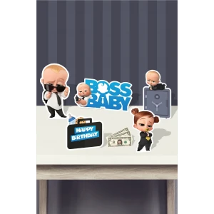 Patron Bebek Boss Baby Teması Doğum Günü (Masa Üstü) *Kalın Kağıt
