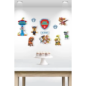 Paw Patrol Temalı Çok Parçalı Kağıt Afiş *Kalın Kağıt