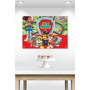 Paw Patrol Temalı Doğum Günü * Branda Afiş 50x70 cm