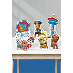 Paw Patrol Temalı Ayaklı Pano Set (Masa Üstü) *Kalın Kağıt