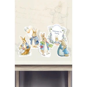 Peter Rabbit Tavşan Temalı Ayaklı Pano Set (Masa Üstü) *Kalın Kağıt