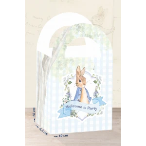 Peter Rabbit Tavşan Teması Çanta 18x10 cm *8li Paket