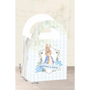 Peter Rabbit Tavşan Teması Mini Çanta 12x7 cm 8li Paket