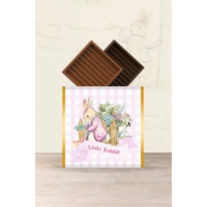 Pink Rabbit Pembe Tavşan Temalı Çikolata Sargısı *20li