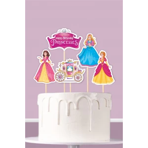 Prenses Temalı Pasta Süsü Seti